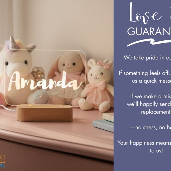 Personalized LED Name Light | Custom Logo Sign | Worker, Boss & Employee Gift - Picture 6 of 8